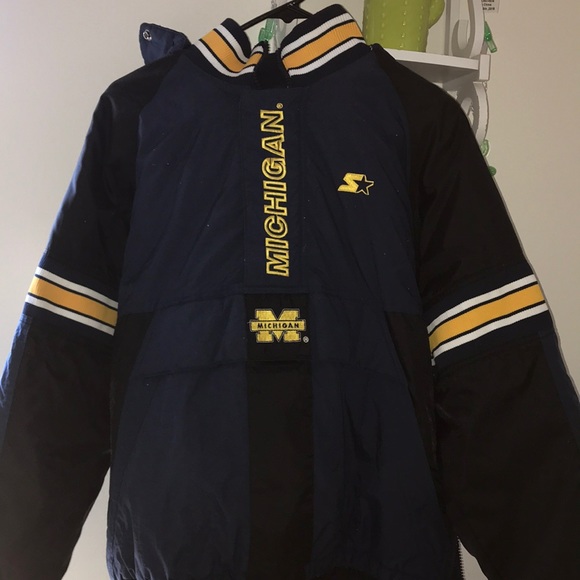 VINTAGE Starter Michigan Jacket - Picture 1 of 7